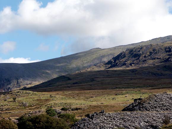 Looking up towards Snowdon - there is a train up there ! September 28 2003
