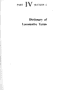 Part IV - Section 1 - Dictionary of Locomotive Terms with Diagrams