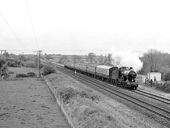 3440 City of Truro just past Cogload Junction with the 'Ocean Mail 100'. May 09 2004
