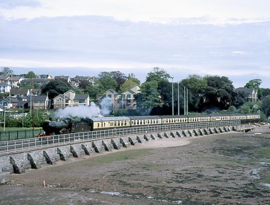 3440 City of Truro at Shaldon Bridge, Teignmouth. May 08 2004