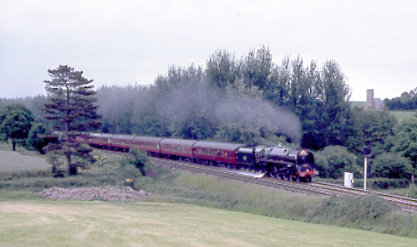 71000 Duke of Gloucester flattens Whiteball. June 1995