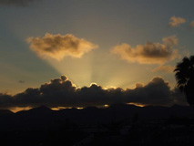 Sunsets and Cloud Formations seen from the Villa