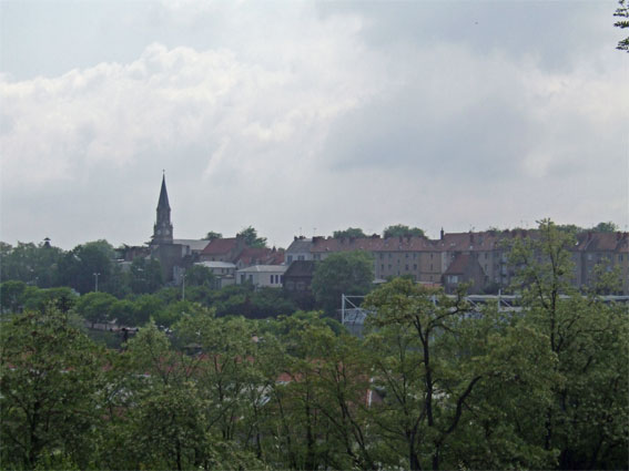 A view towards the centre of Le Creusot. The line had already gained considerable height by this time. 