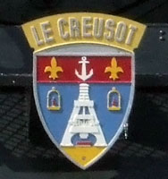 Le Creusot town emblem as worn by 241P 17