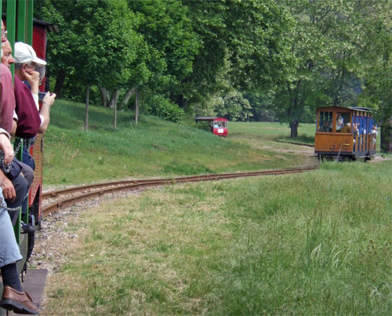 Line of sight running on the descent to Le Creusot.