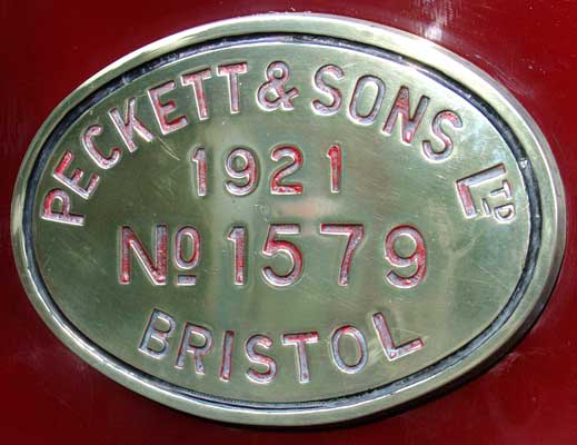 Peckett & Sons Ltd 1921 No.1579