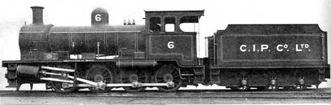 Christmas Island Phosphate Co.'s Railway New 0-8-0  Locomotive.