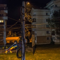 DSC2035  First night in Romania and it seems the wiring is as expected!