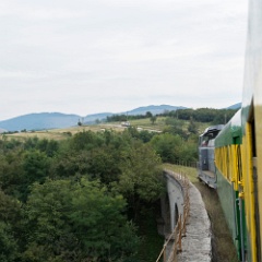 DSC3012  A feature of the 34km long line is 10 viaducts. This one is only a short distance out of Oraviţa. : Romania