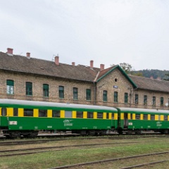 DSC3090  Anina station and the short tourist train. : Romania