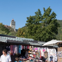 DSC4240  Bran and is castle are a major tourist attraction so, inevitably, has a market selling all sorts of tat. : Romania