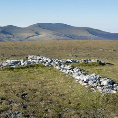 DSC6246  The white cross on Hallsfell Top. : Lake District
