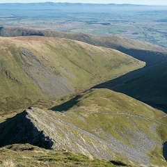 DSC6250  One route down via Sharp Edge. : Lake District