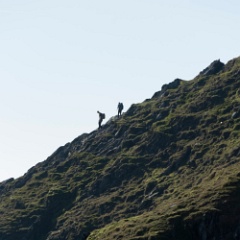 DSC6262  Walkers heading down Halls Ridge. : Lake District