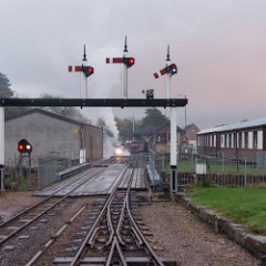 DSC6072  Ready for the off with the Ravenglass Halloween train. : Lake District