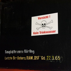 DSC6272  Once again, don't drink the water. It appears are if 99 1579 was last overhauled in 1965. : Germany