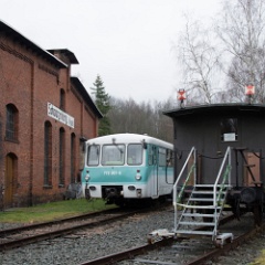 DSC6796  Railcar 772 367 is part of the collection at the Eisenbahnmuseum Schwarzenberg. : Germany