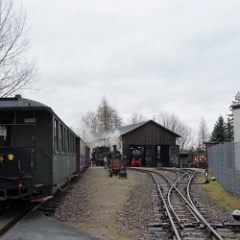 DSC6892  The station and yard at Schönheide. : Germany