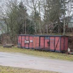 DSC6937  Neuheide station has a ground wagon body as a station building. At one time this was named Schönheide Nord. : Germany