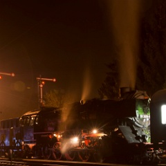DSC7107  50 3616 at Schlettau. Being Germany there was no problem going anywhere to photograph the loco. : Germany