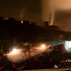 DSC7132  Waiting departure time at Schlettau. : Germany