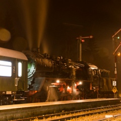 DSC7164  With the road pulled off 50 3616 gets ready to depart for Schwarzenberg. : Germany