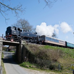 DSC1118  80104 with the 11:20 from Swanage not far from Harmans Cross. : Swanage